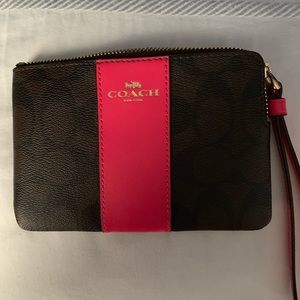 Brand new Coach mini wristlet